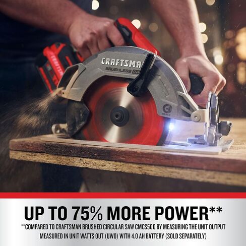 منشار دائري لاسلكي من CRAFTSMAN V20 RP، 7-1/4 بوصة، أداة عارية فقط (CMCS551B) (متجدد) in Kuwait