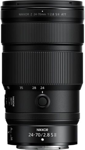 Nikon NIKKOR Z 24-70mm f/2.8 S II Lens Compatible with Nikon Z Mount (Full Frame Bundle with 77mm UV Filter + Lens Cap Keeper + Cleaning Kit + Cleaning Cloth (5 Items) in Saudi Arabia