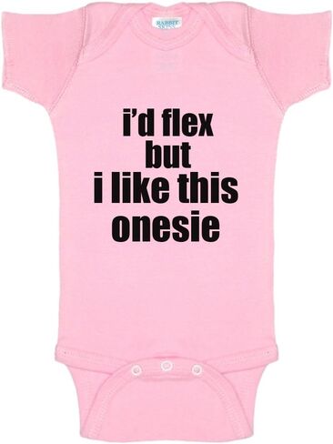 I'd Flex But I Like This Bodysuit Funny Baby Bodysuit Infant in Saudi Arabia