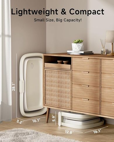 حوض استحمام للأطفال قابل للطي، حوض استحمام محمول للرضع مع ميزان حرارة ووسادة ناعمة لطيفة للأطفال حديثي الولادة حتى عمر 36 شهرًا، تصميم للتخزين وأقدام غير قابلة للانزلاق، هدية حمام الطفل (رمادي) in Kuwait