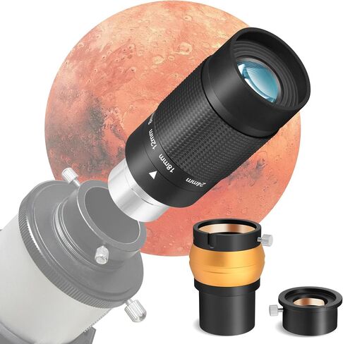 Alstar 2 inch 2.5X Barlow Lens - Bundle with - 1.25 inch 8-24mm Zoom Eyepiece in Saudi Arabia