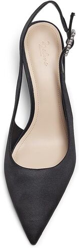 22élevé Crystal Buckle 90MM Satin Slingback Pumps in Saudi Arabia