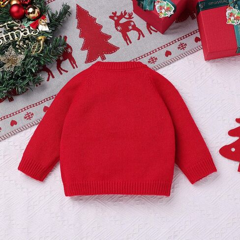 FYMNSI Newborn Baby Sweaters Cardigan Girls Embroidered Knitted Cardigan Outerwear Tops Toddler Christmas Fall Winter Clothes in Saudi Arabia