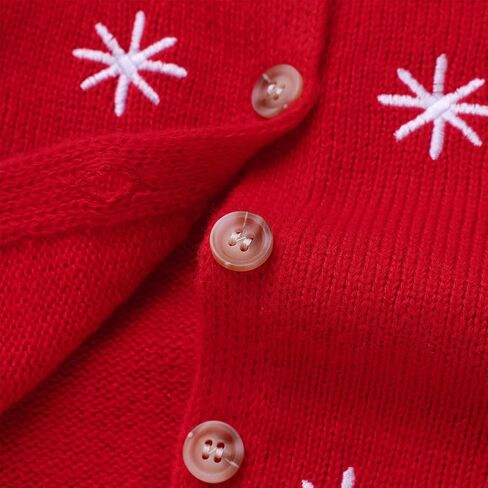 FYMNSI Newborn Baby Sweaters Cardigan Girls Embroidered Knitted Cardigan Outerwear Tops Toddler Christmas Fall Winter Clothes in Saudi Arabia