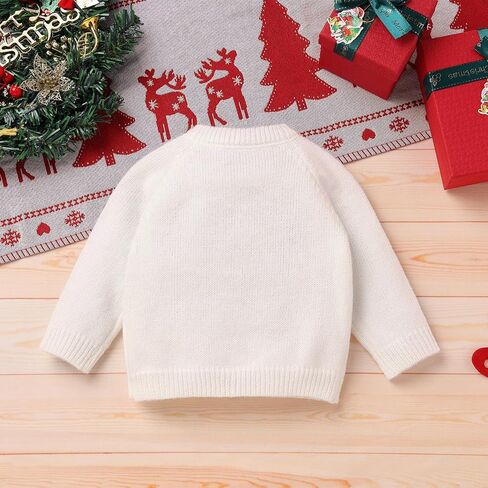 FYMNSI Newborn Baby Sweaters Cardigan Girls Embroidered Knitted Cardigan Outerwear Tops Toddler Christmas Fall Winter Clothes in Saudi Arabia