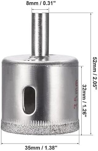Diamond Hole Saw Drill Bit 40mm for Cutting Tile, Ceramic, Glass & Marble - 1pc in Saudi Arabia