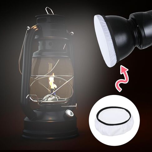 7"/18cm Light Diffuser, 4 Pack Light Diffuser Lamp Sock Soft Cover, White Lamps Shade Diffusers, Standard Cloth Diffusers Lights Sock Lamps for Studio Strobe Reflector, Video Shooting (White) in Saudi Arabia