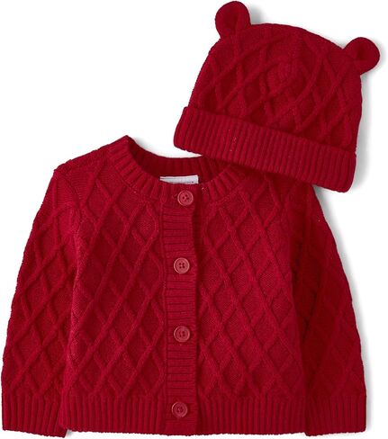 The Children's Place Baby Girls' and Newborn Cardigan with Matching Hat, 2 Piece Set in Saudi Arabia