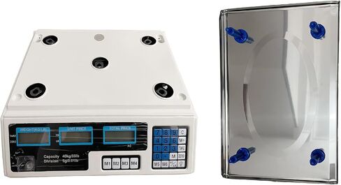 ACS-30 40kg/5g Digital Price Computing Scale for Vegetable US Plug Silver & White in Saudi Arabia