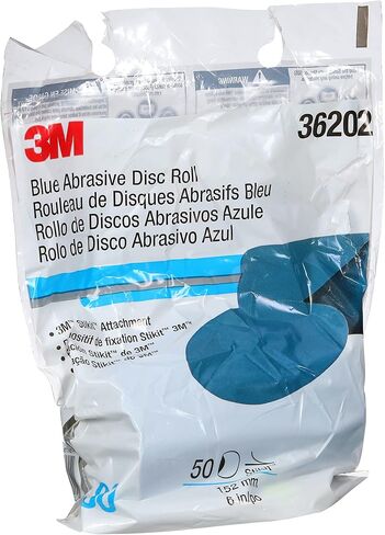 3M Stikit Blue Abrasive Disc Roll, 36202, 6 in, 80 grade, 50 discs per roll in Saudi Arabia