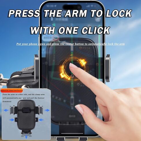 Truck Phone Mount for Freightliner M2 106 2020–2025, Adjustable Arm Phone Mount for Truck Grab Handle, 360° Rotatable Telescopic Arm Holder for Truck, Pickup, SUV, Van,A/Short in Saudi Arabia