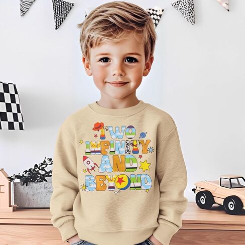 KEKEMI Birthday Boy Sweatshirt Two Years Old Birthday Boy Long Sleeve Shirt 2T B-Day Party Outfit Cute Fall Pullover Clothes in Saudi Arabia