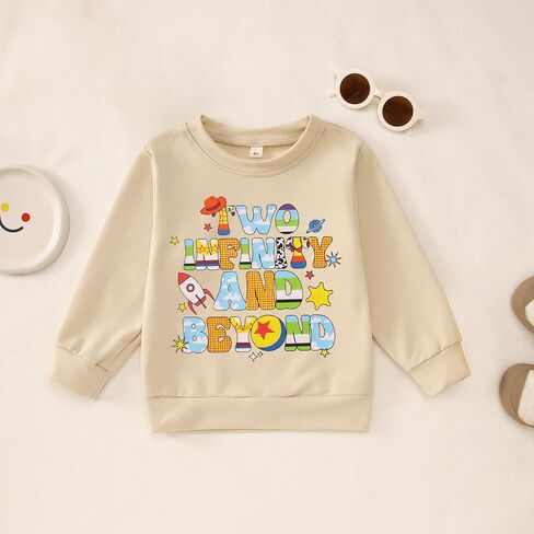 KEKEMI Birthday Boy Sweatshirt Two Years Old Birthday Boy Long Sleeve Shirt 2T B-Day Party Outfit Cute Fall Pullover Clothes in Saudi Arabia
