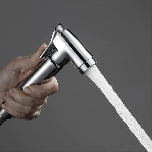 HandheldSprayer Brass Chrome Baby Cloth Diaper Sprayer Portable Hand Held ToiletSprayer Head, for Feminine Wash, Pet Washing, Easy to Install,D(D) in Kuwait