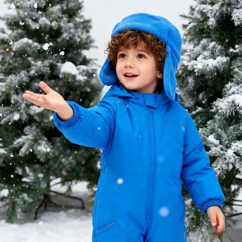 LLmoway Baby Toddler Winter Fleece Hat with Ear Flaps Windproof Trapper Hat Soft Warm Beanie Cap for Boys Girls 6M-4T in Saudi Arabia