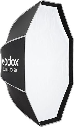 Godox UL-Octa Box 60 Centimeters / 24 Inches Quick Release Octagonal Softbox, Foldable Octa Soft Box with Diffusers & Grid, GODOX Softbox Kit Bowens Mount Softbox for Photography Lighting Flash in Saudi Arabia