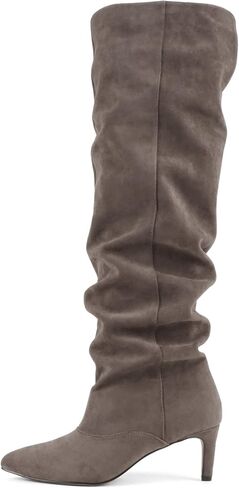 Soda Hannah - Women Pointed Toe Slouchy Over-the-Knee Boot in Saudi Arabia