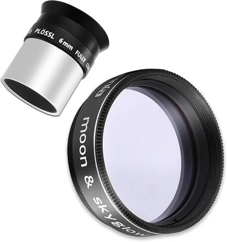 Astromania 1.25" 6mm Plossl Telescope Eyepiece - Bundle with - 1.25" Moon/Skyglow Filter in Saudi Arabia