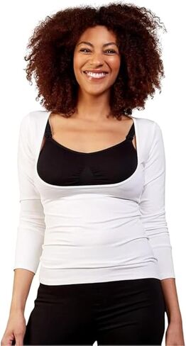 Long Sleeve Nursing Tank Top for Breastfeeding – Maternity Layering Cami with Discreet Breastfeeding Access – XS–XXL in Saudi Arabia