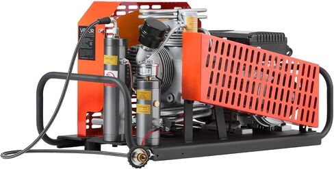 ضاغط هواء VEVOR PCP، 4500PSI/30Mpa ضاغط هواء لخزان الغوص، ضاغط غوص PCP ذو اسطوانة مزدوجة مع نظام تبريد خارجي للمياه والمروحة لخزانات الغطس، كرة الطلاء، بندقية الهواء in Saudi Arabia