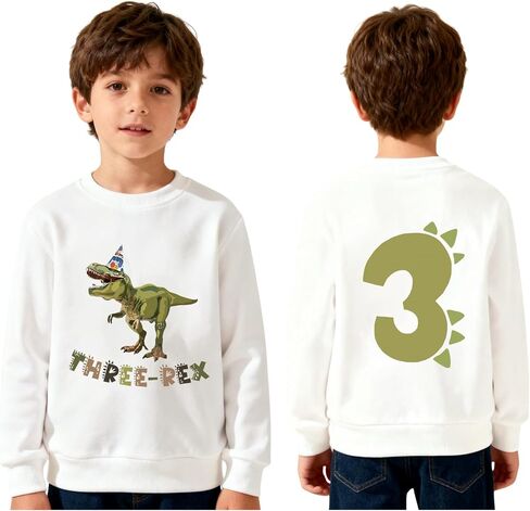 Toddler Boys Birthday Sweatshirts 3rd Birthday Pullover Birthday Outfit Party Long Sleeve Shirt in Kuwait