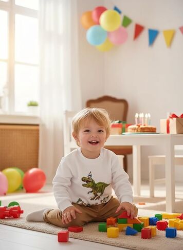 Toddler Boys Birthday Sweatshirts 3rd Birthday Pullover Birthday Outfit Party Long Sleeve Shirt in Kuwait