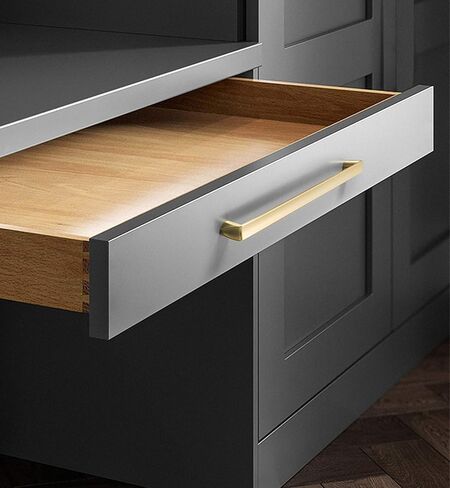 2 Pieces Kitchen Handles with Screws Zinc Alloy Cabinet Cupboard Handle Pull Door Set for Drawer Bedroom Furniture(B,Hole Distance 128mm) in Kuwait