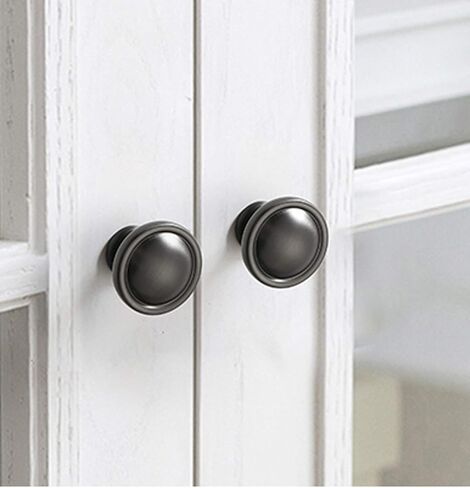 2 Pieces Kitchen Handles with Screws Zinc Alloy Cabinet Cupboard Handle Pull Door Set for Drawer Bedroom Furniture(B,Hole Distance 128mm) in Kuwait