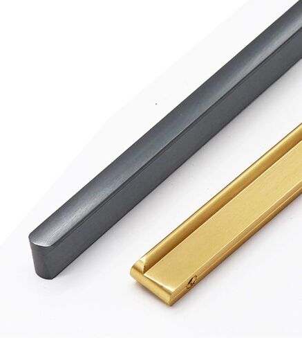 2 Pieces Cabinet Handles Aluminum Alloy Kitchen Door Knob Bar Closet Hardware for Bedroom Furniture Cupboards Drawer Pulls(A,Hole Distance 128mm) in Saudi Arabia