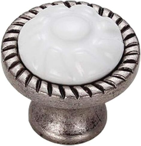 Ceramic Door Knobs Kitchen Cabinet Hardware Handles Zinc Alloy Antique Drawer Pull Cupboard(D,Single Hole) in Kuwait