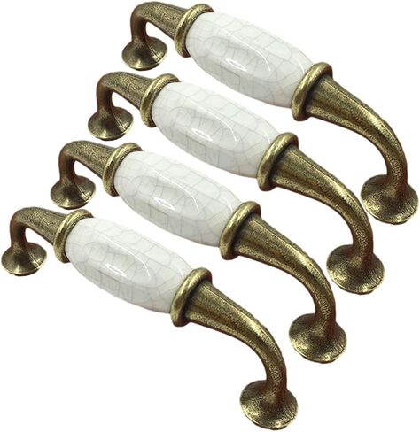 4pcs Kitchen Cabinet Door Knobs Antique Zinc Alloy Cupboard Handles Dresser Drawer Chest of Drawers Vintage Handle(Single Hole) in Saudi Arabia