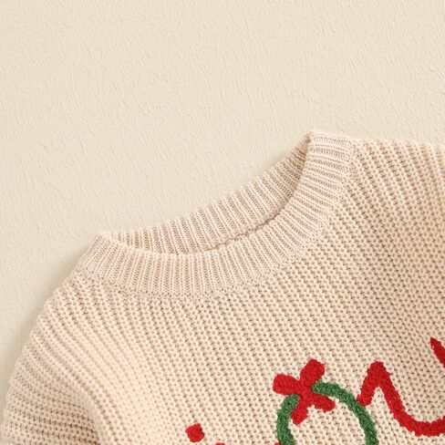 Unisex Baby Christmas Knit Sweater Long Sleeve Crewneck Pullover Sweatshirt Toddler Fall Winter Clothes in Saudi Arabia