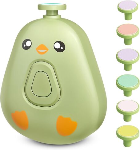 Electric Baby Nail Trimmer – Safe and Quiet Nail File for Infants and Kids, 6 Grinding Heads, Low Vibration & Gentle Power for the Care of your Baby in Saudi Arabia