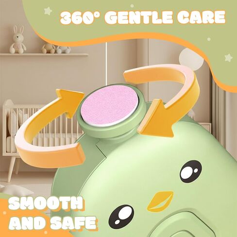 Electric Baby Nail Trimmer – Safe and Quiet Nail File for Infants and Kids, 6 Grinding Heads, Low Vibration & Gentle Power for the Care of your Baby in Saudi Arabia