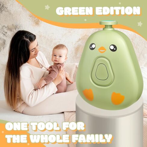 Electric Baby Nail Trimmer – Safe and Quiet Nail File for Infants and Kids, 6 Grinding Heads, Low Vibration & Gentle Power for the Care of your Baby in Saudi Arabia