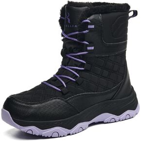 Snow Boots for Women Waterproof Mid-Calf Booties Winter Hiking Boot Durable Warm Winter Outdoor Footwear Fur Lined Boot Non-Slip Climbing Shoes in Saudi Arabia