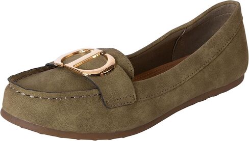 حذاء بدون كعب مسطح سهل الارتداء للسيدات من Comfort Plus Freee Driving Moccasin من Payless in Kuwait