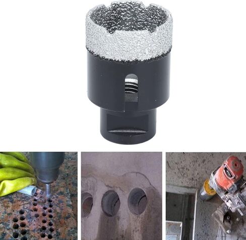 Generic Vacuum Brazed Drill Core Bits Drilling Hole Saw Opener, M14 Black 40mm, 1 Count in Saudi Arabia