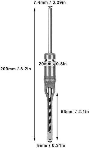 5/16in Woodworking Square Hole Drill Bit for Wood, Metal, Plastic, Concrete, Masonry in Saudi Arabia