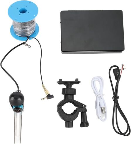 Fishing Camera, 5 Inch HD Display 0.34MP Clear Bright Underwater Fish Finder with Fishing Rod Holder, for Fishing and Underwater Exploration (30m/98.4ft) in Saudi Arabia
