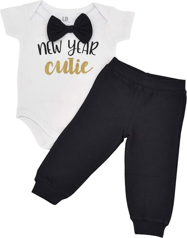 Baby Boys Girls 2pc Outfit Set Short Sleeve Bodysuit with Pants in Saudi Arabia