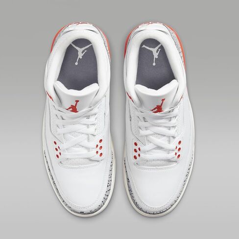 NIKE Air Jordan 3 Retro Women's Shoes (CK9246-121, White/Sail/Cement Grey/Cosmic Clay) Size 7.5 in Saudi Arabia