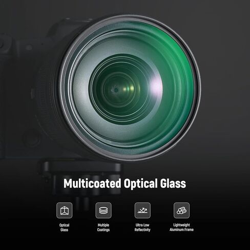 NEEWER 67mm 1/4 & 1/8 مجموعة مرشحات عدسة الكاميرا السوداء (عبوتان)، مرشح تأثير سينمائي زجاجي متعدد الطبقات مع حقيبة تخزين وقطعة قماش تنظيف 2X للتصوير الفوتوغرافي لصور الفيديو in Saudi Arabia