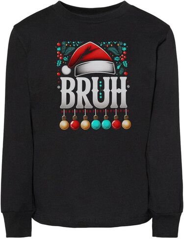 تي شيرت Bruh Christmas للأطفال الصغار بأكمام طويلة in Saudi Arabia
