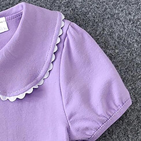12m-7Y Toddler Baby Girls Ruffle Sleeve Shirt Plain Solid Sleeveless Tshirt Top Blouse Kids Casual Clothes in Kuwait