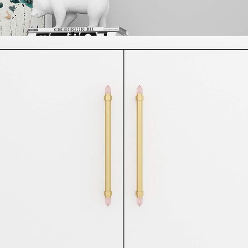 1 Pieces Crystal Door Knob Drawer Knobs Kitchen Cabinet Hardware Handles Cupboard Pull Internal Brass Furniture Handle(B,Hole Distance 96mm) in Saudi Arabia