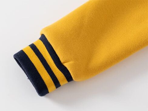 Irsutey Baby Boy Girls Varsity Jacket Contrast Color Baseball Jacket Kid Mock Neck Full Zip Up Fall Warm Outwear Coat in Saudi Arabia