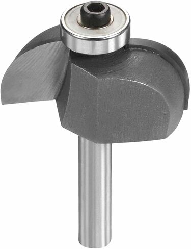 HARFINGTON Cove Router Bit 1/4" Shank 1-1/8" Dia 17/32" Cutting Height Radius Raised Panel Bit Edge Forming for DIY Woodworking, Silver in Saudi Arabia