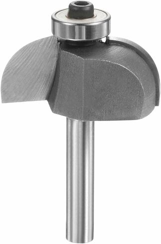 HARFINGTON Cove Router Bit 1/4" Shank 1-1/8" Dia 17/32" Cutting Height Radius Raised Panel Bit Edge Forming for DIY Woodworking, Silver in Saudi Arabia