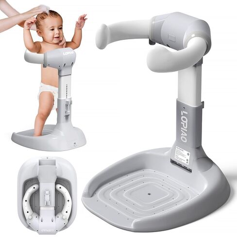 حامل استحمام للأطفال، حامل حمام أطفال قابل للتعديل والطي مع قاعدة مضادة للانزلاق، سيليكون مضاد للقرص، دعامة استحمام للأطفال (6-36 شهرًا)، حامل استحمام محمول للأطفال الصغار| دعم لبانييرا دي بيبي in Kuwait